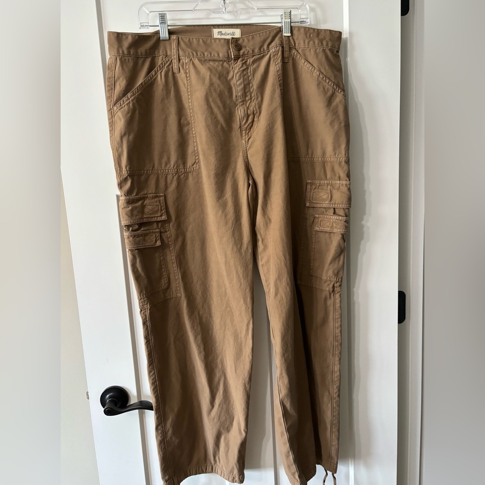 Madewell‎ Womens Low Slung cargo  Pants with drawstring ankles Size 33